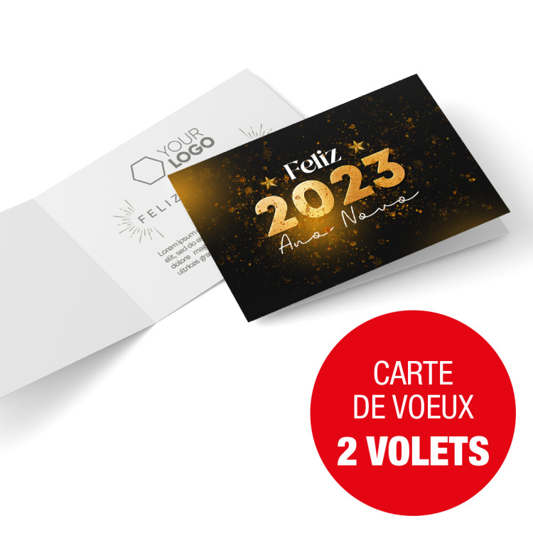 Cartes de vœux 2 volets