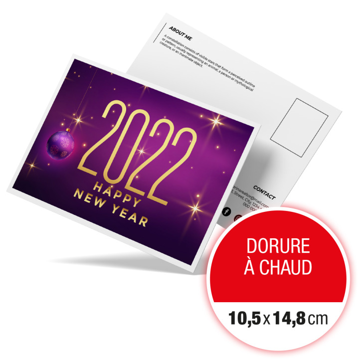 Cartes Dorure à chaud 105 x 148 cm