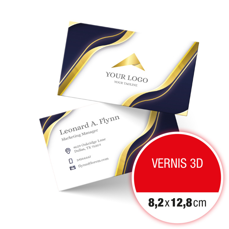 Cartes Vernis 3D 8,2 x 12,8 cm
